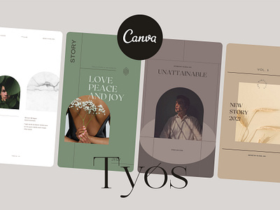 Tyos Social Media for Canva canva canva design canva template canva templates graphicdesign instagram post instagram template pinterest social media pack socialmedia