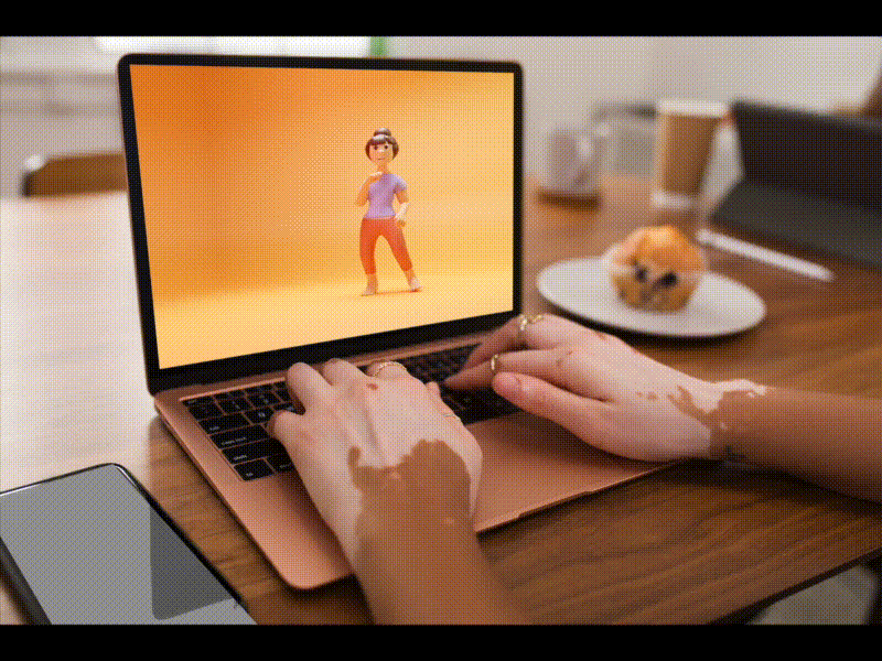 Get Rid of Stress 3d character dance design