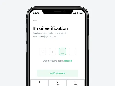 Email verification app design email login mobile ux verification verification code