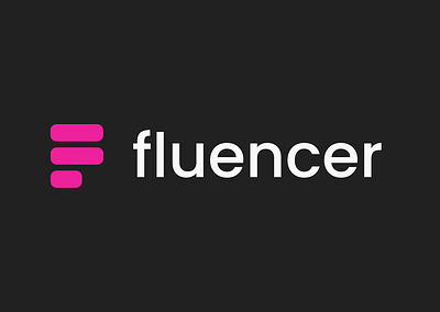 Fluencer app logo logo logo design