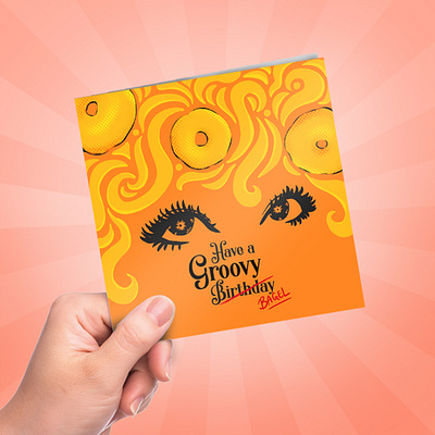 Greetz x Bagels & Beans - Groovy Girl card card design design greetz illustration illustration art illustration design illustrator procreate