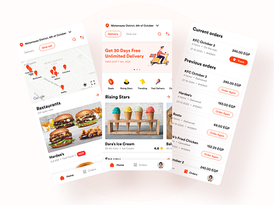 Food Delivery App [Figma Link] deliveroo delivery delivery app figma food and drink mobile postmates uberaeats