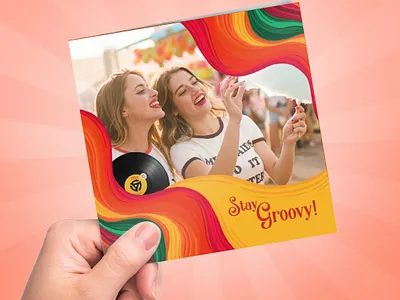 Greetz x Bagels & Beans - Stay Groovy card card design design greetz illustration illustration art illustration design illustrator procreate