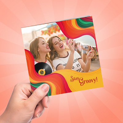 Greetz x Bagels & Beans - Stay Groovy card card design design greetz illustration illustration art illustration design illustrator procreate