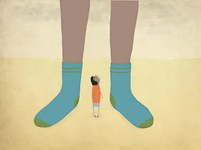 Growing pains child childrens illustration drawing family growing up illustration parent