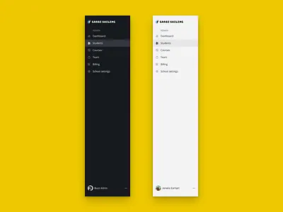 Sidebar product design ui ux