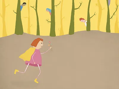 Growing pains drawing flower forest illustration intheforest tree