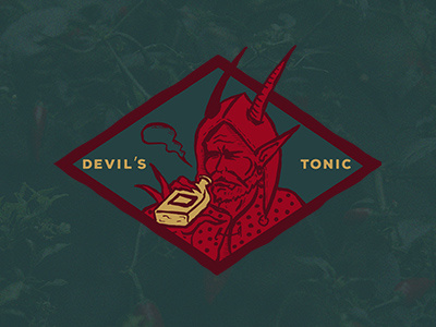 Devils Tonic art branding brandings design flat illustration illustrator logo minimal vector