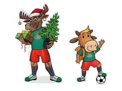 Mascot for the Lokomotiv football club branding design graphic design illustration illustrator mascot vector