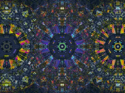 DAJI RE RE abstract codeart digitalart ericfickes kaleidoscope processing
