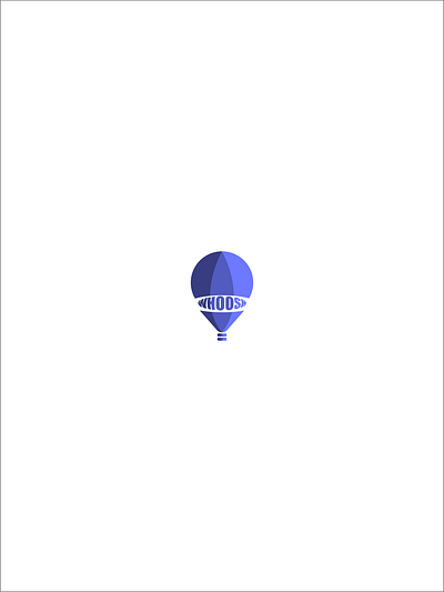 WHOOSH hot air baloon company ( daily logo challenge ) art design flat icon illustration illustrator logo minimal typography vector