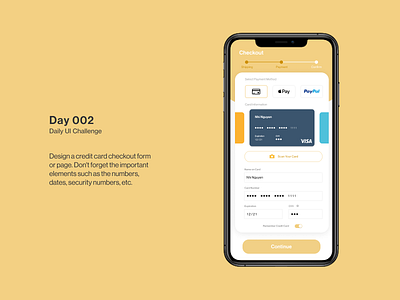 Daily UI 002: Credit Card Checkout Page checkout page credit card payment daily daily ui daily ui challenge dailyui design ui ui design ux ux design