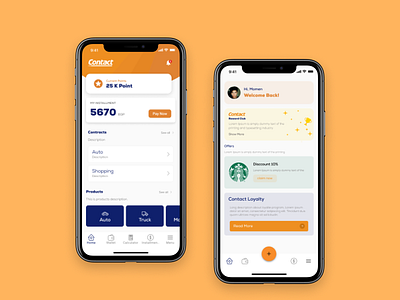 Contact Cncepts app concept contact design design app home page home screen product design ui uiux user experience ux uxui