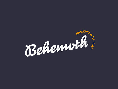 Behemoth Logotype art direction brandidentity branding design identity lettering logo logotype stationary typography vintage vintage font