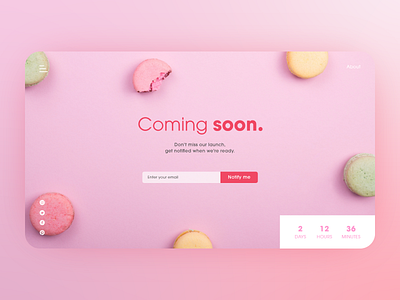 #DailyUI #048 - Coming Soon 048 adobe xd branding coming soon coming soon page daily ui dailyui design form subscribe ui ux web web design website