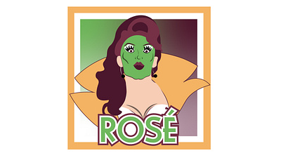 RuPaul's Drag Race Season 13 "Rosé" design drag queen funny graphic design illustration rupauls drag race