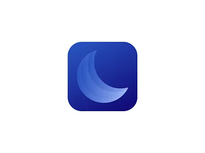 Moon App Icon alarm app app design app icon app icon design app logo application basic icons branding essential icons icon design illustration ios app ios icon logo minimalist simple ui uiux vector