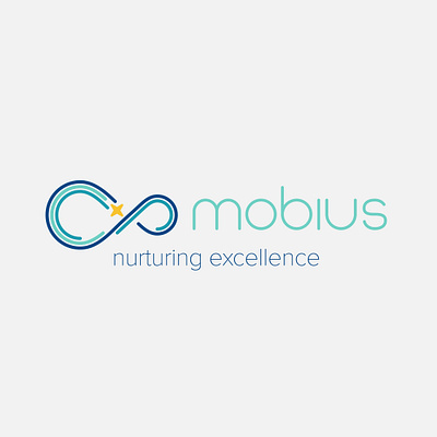 Mobius Tutoring branding design icon illustration logo typography vector