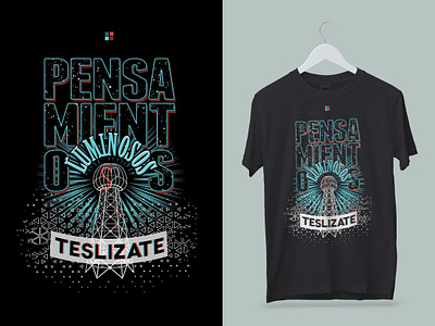 Pensamientos Luminosos Teslízate design illustration screen print t shirt design