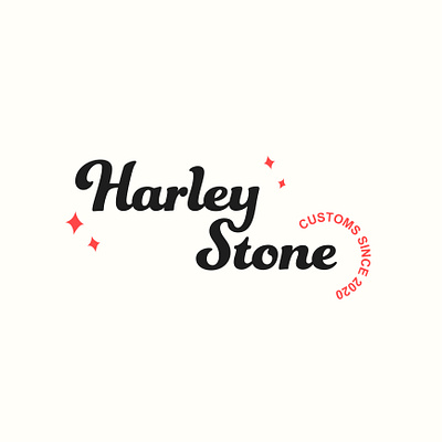 Logo: Harley Stone Customs etsy etsy shop graphic design graphics illustrator logo logo design minimal minimal design minimalism type typesetting typography