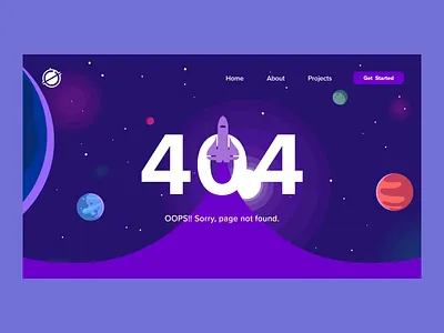404 - Web Page 404 404page design illustration webdesign