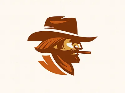 Brave character 3 character cowboy design illustration traveling western