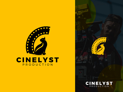 Pet Filming Logo Concept - Cinelyst branding c mark cat concept creative logo film filming graphic design logo logo design logo designer logo designs logodesign logotype movie pet production studio symbol video