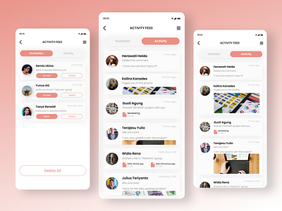 DailyUI 047 : Activity Feed activity feed apps daily ui dailyui design app design inspiration mobile apps ui ux design uidesign uixdesign user interface design web design