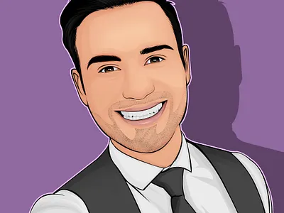 Michael Auger artwork auger celebrity collabro fanart michael portrait singer vector vector art vexel vexel art