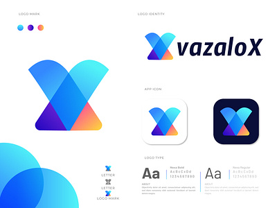 X+V letter logo for vazalox abstract logo app icon app icon logo brand and identity branding branding agency color overlay gfxhouse gradient logo letter logo letter mark logo design branding logo designer logodesign logodesigns logotype modern symbol v letter logo x letter logo