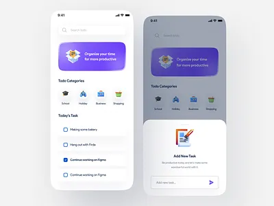 Kudu Dadi - Todo List App Exploration activity android app app checklist clean design elegant form inspiration ios light list minimal minimalist simple task todo list trend ui user interface