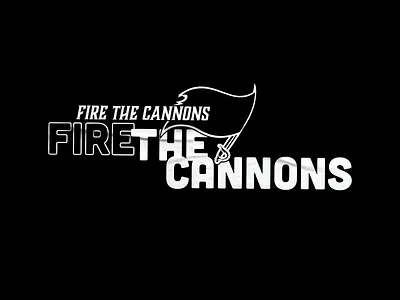 Fire The Cannons Tampa Bay Superbowl Print buccaneers cubano design fire the cannons illustrator superbowl tampa tampa bay tampa brady tshirt tshirt art tshirtdesign type typography