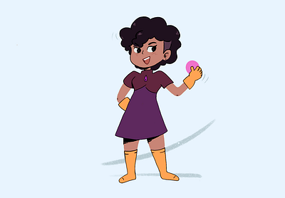The Orb drawing dress girl illustration procreate