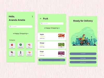 Ozora Mobile App design interface mobile mobile app design shopping app ui design