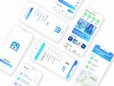 Doctors Mobile App Design app design interface interface design mobile apps mobile apps design mobile ui mobileapp mobileappdesign ui ui design ux ux ui design
