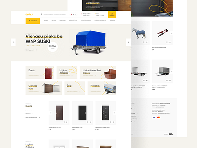 Defia concept design minimal site store ui web