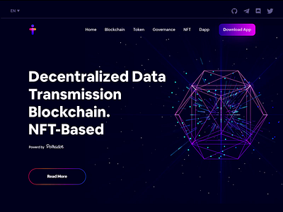 Blockchain Data animation artificial intelligence blockchain data design designer futuristic india interface lalit landing page landing page designer motion nft polkadot ui ux web website website redesign