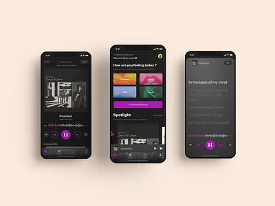 Music Player App artist clean clean ui darkmode design dribbble 2021 dribbble best shot ios mobile music music app music player ui uiux