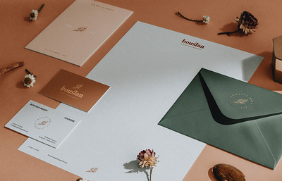 Boustan - Brand Identity brand branding branding mockup brochure business card download free freebie identity letterhead logo mockup mockupcloud portfolio presentation psd showcase stationery template typography