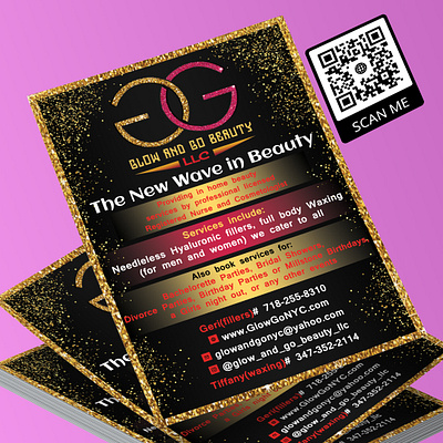 Flyer 22 beauty salon branding design flyer flyer artwork flyer design flyer template flyers glitter illustration logo design makeup artist vector