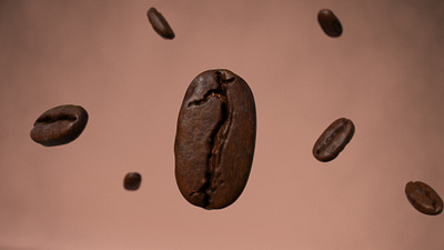Coffee Bean 3d cafe cinema4d coffee bean concept cormoranstudio design realistic