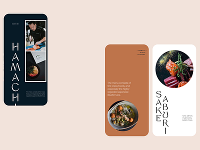 Takenoko restaurant - design direction art direction design layout typography ui website