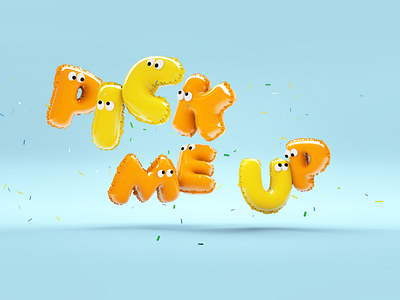 monster letter 3d art c4d cute art design octanerender photoshop