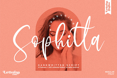 Sophitta - Signature Script Font branding design font font design fonts icon illustration lettering logo script font vector