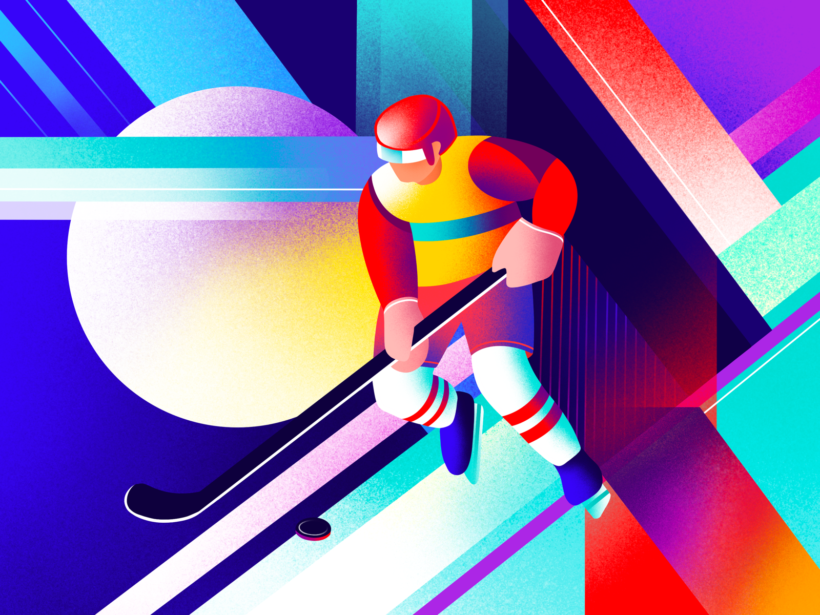 Example of Sports Illustration | Ice Hockey