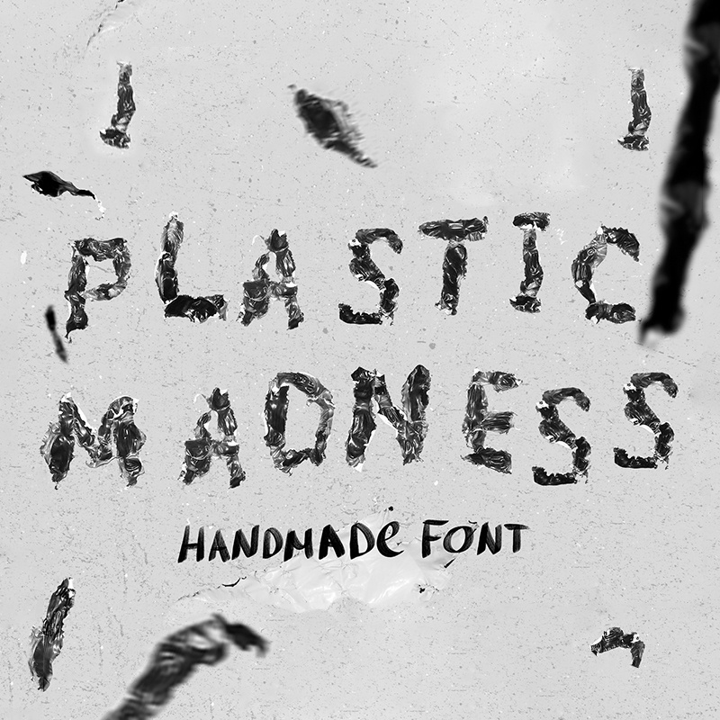FREE Plastic Madness Font adobe illustrator craft creative design displayfont downloadfree font fonts free freefont freeletters handmade illustration letter lettering letters original poster typeface typography