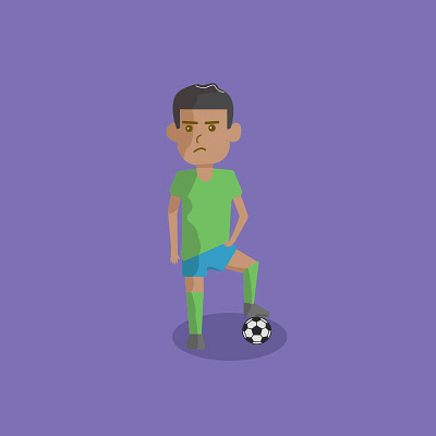 footballer design illustration