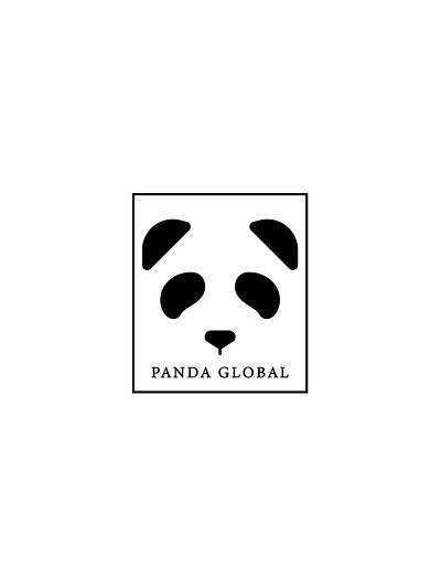 PANDA GLOBAL ( daily logo challenge ) art branding clean design flat icon illustration logo minimal vector