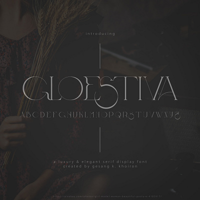 gloestiva design elegant font font design