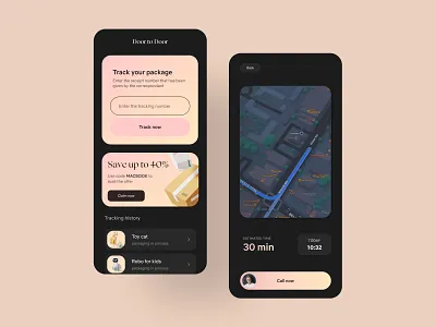 Door to Door delivery delivery company mobile order parcel shipping